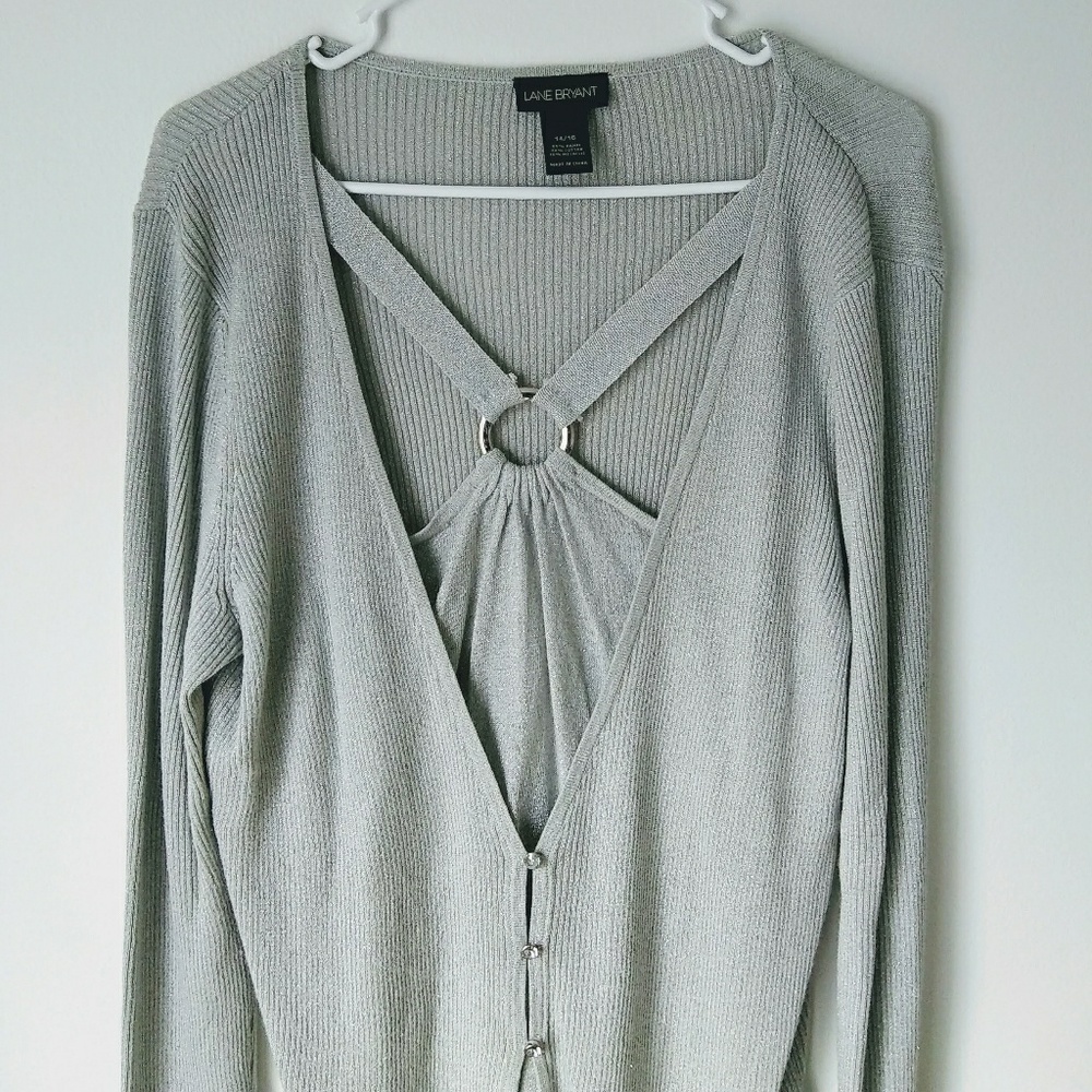Lane Bryant Sparkly Dressy Sweater Top